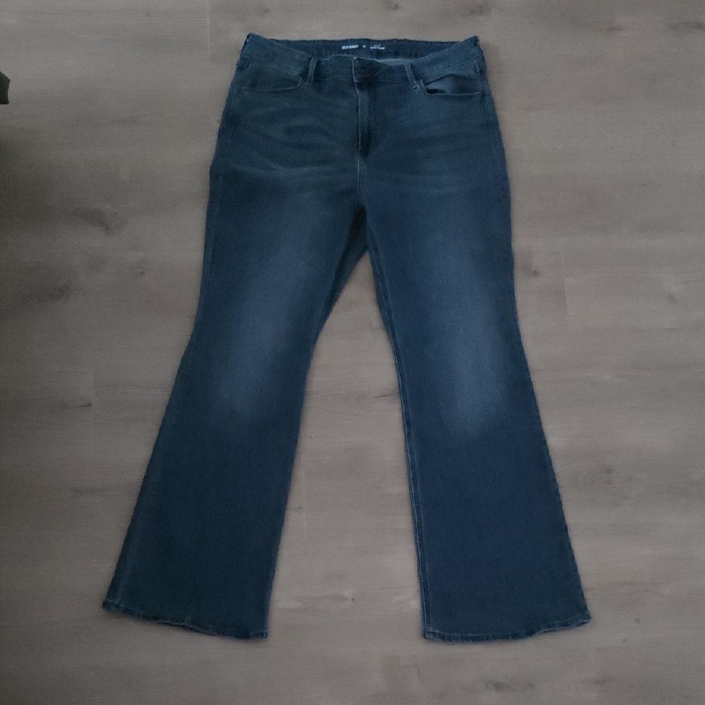 Old Navy Women's Dark Blue Flare Jeans